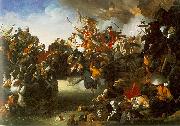 Johann Peter Krafft Zrenyis Charge from the Fortress of Szigetvar oil painting on canvas